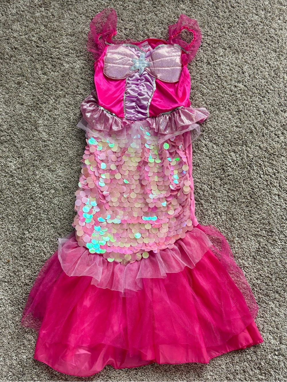 NWOT Hyde & EEK! Boutique Pink Sea Siren Mermaid Costume Dress Child Large 10/12